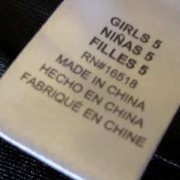 Girl's Dollie & Me Black Velvet Animal Print Dress 5 - Picture 6 of 16